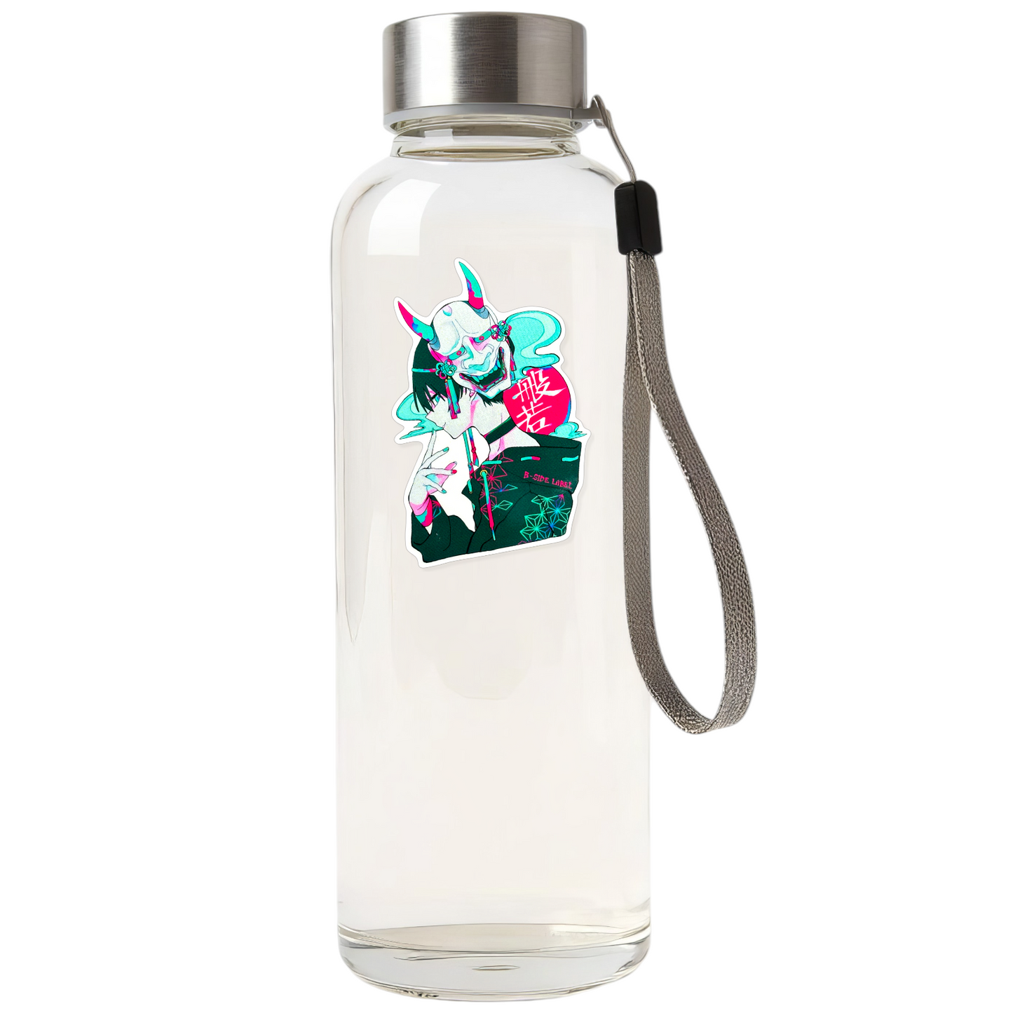 Stylish Boy Wearing Devil Mask ✦ B-Side Label Sticker