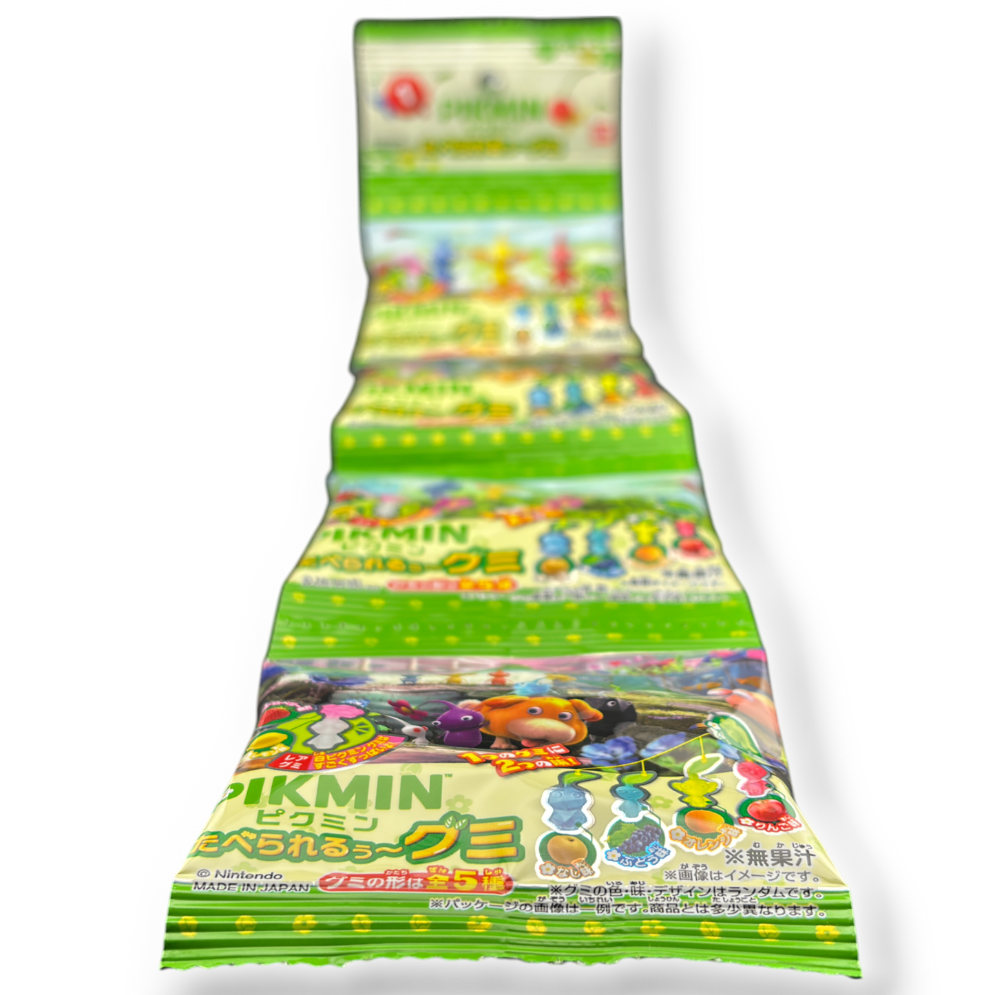 Bandai ✦ PIKMIN Gummibonbons ✦ Gemischte Früchte (4er-Pack)