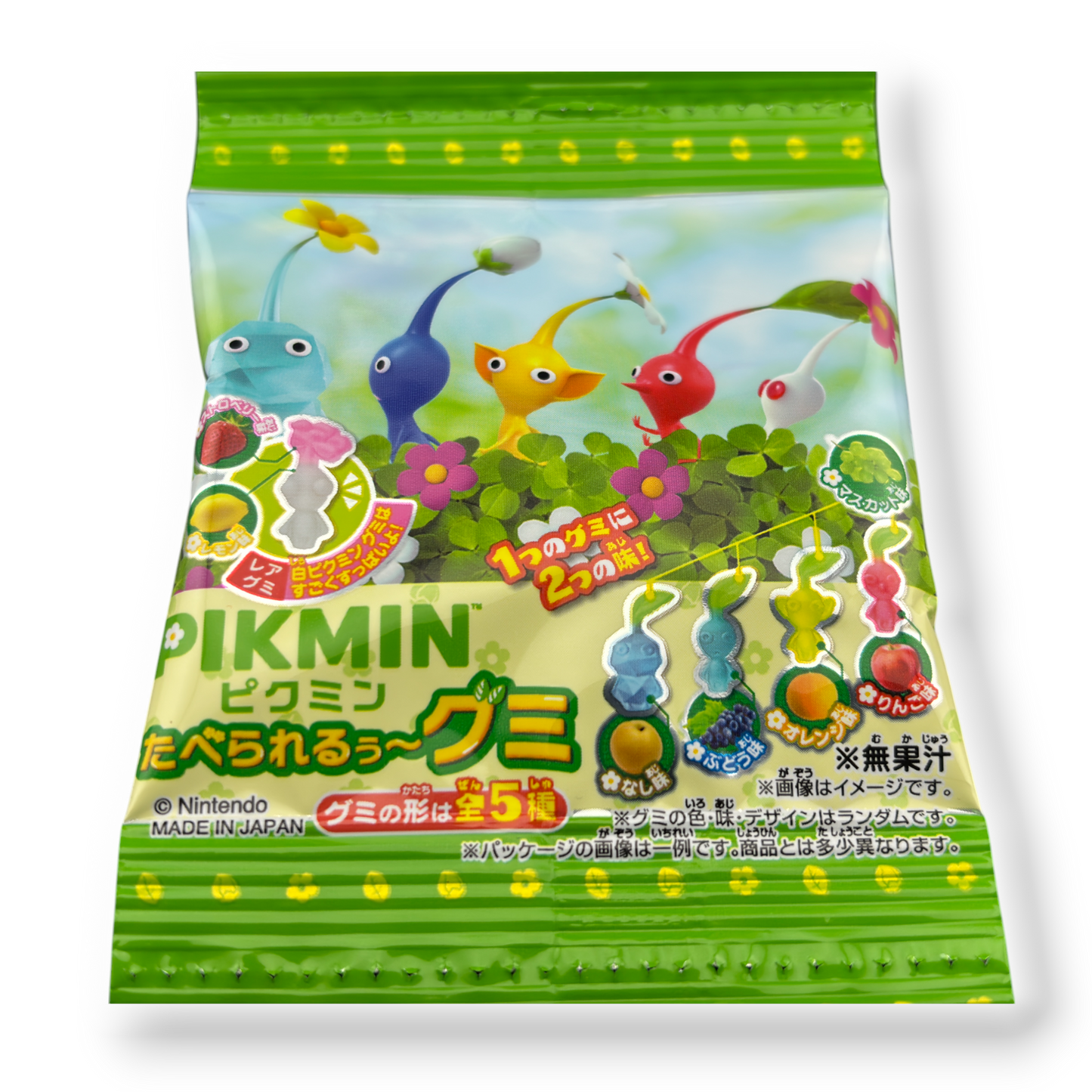 Bandai ✦ PIKMIN Gummibonbons ✦ Gemischte Früchte (4er-Pack)