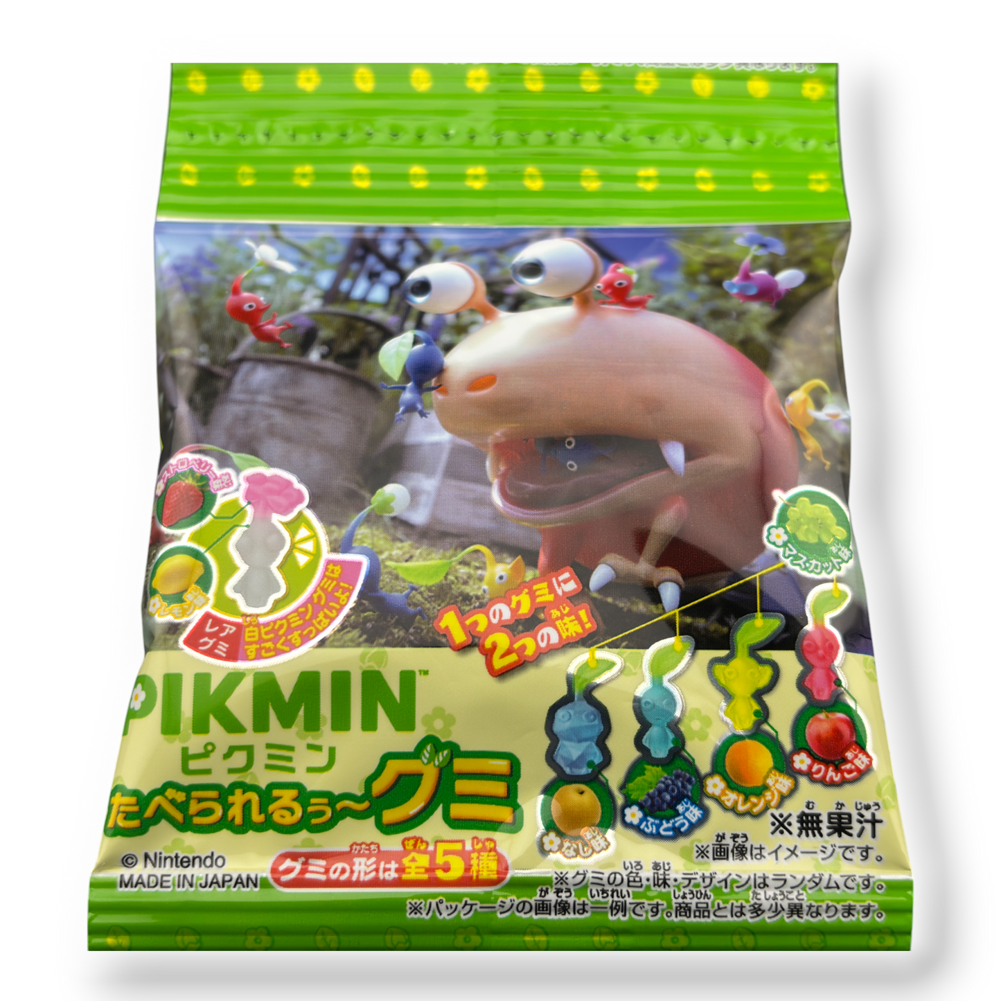 Bandai ✦ PIKMIN Gummibonbons ✦ Gemischte Früchte (4er-Pack)