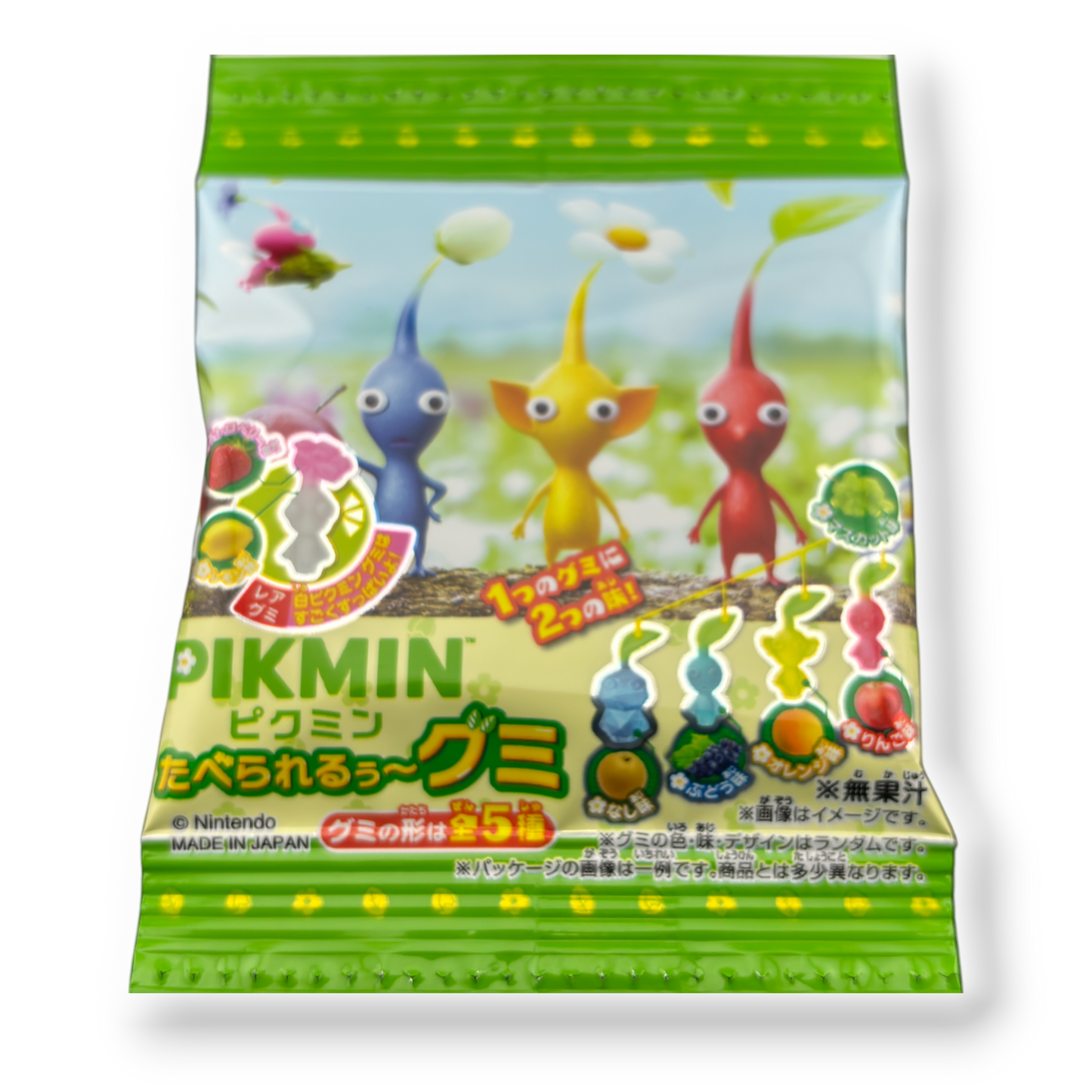 Bandai ✦ PIKMIN Gummibonbons ✦ Gemischte Früchte (4er-Pack)