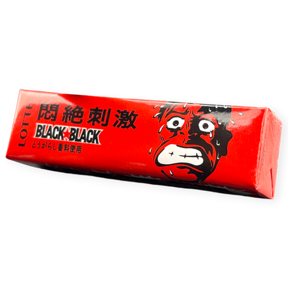 Lotte BLACK x BLACK Chili Pepper Gum ✦ Japanese Candy