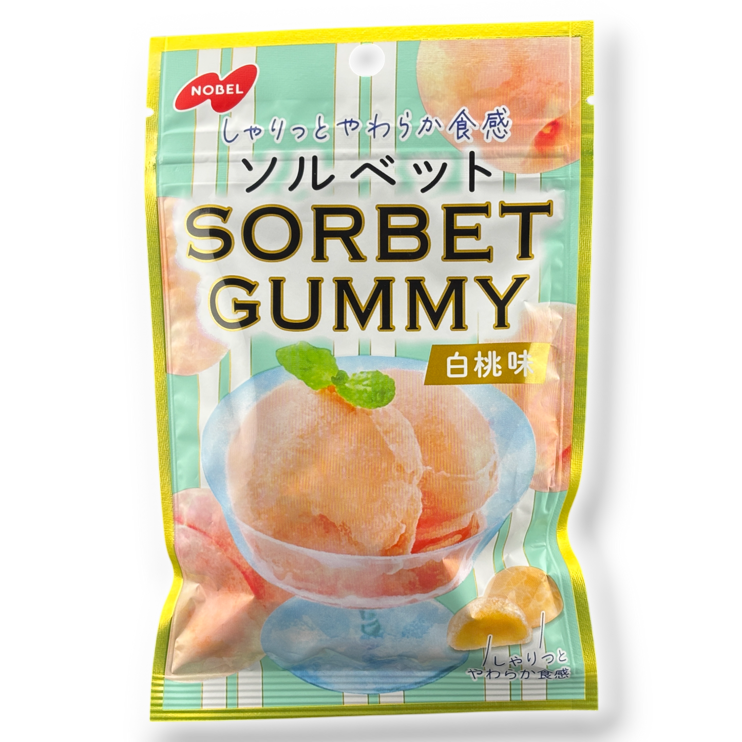 Nobel Sorbet Gummy ✦ White Peach ✦ Japanese Candy
