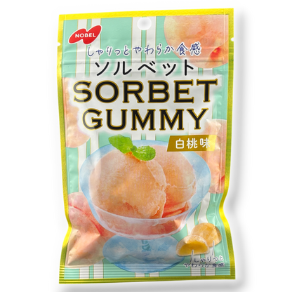Nobel Sorbet Gummy ✦ White Peach ✦ Japanese Candy
