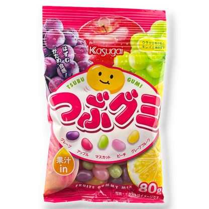 Kasugai Tsubu Gummy ✦ Mixed Fruits ✦ Japanese Candy