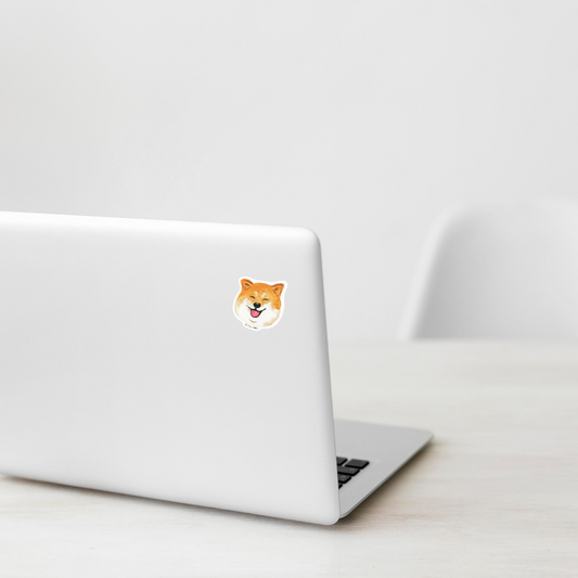 Smiling Shiba ✦ B-Side Label Sticker