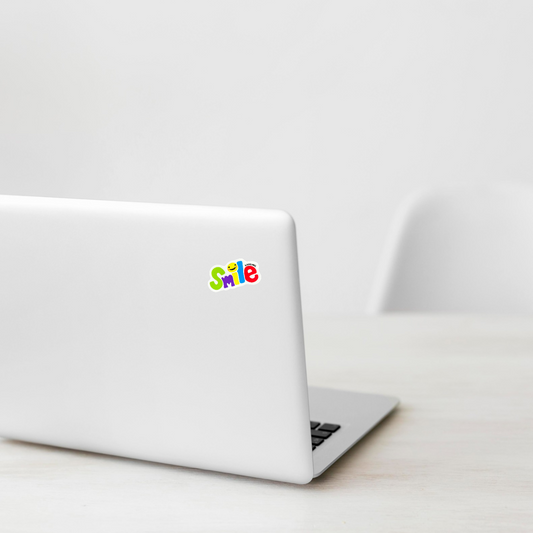 Smiley Rainbow Letters ✦ B-Side Label Sticker