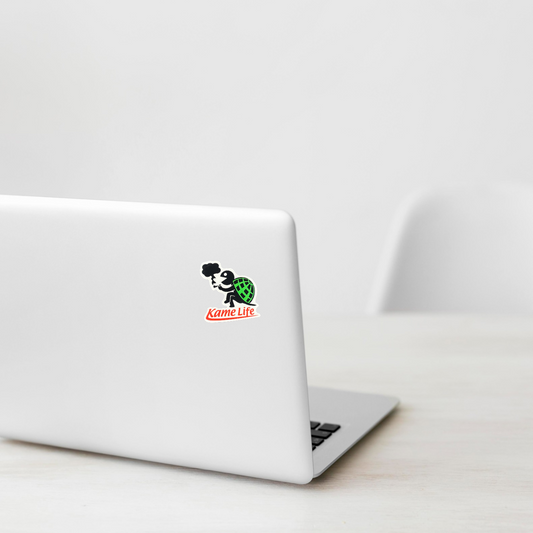 Chill Turtle Living Life  ✦ B-Side Label Sticker