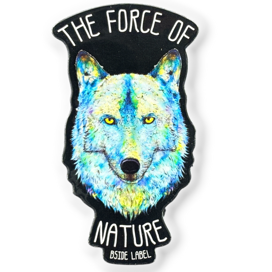 Force of Nature Wolf ✦ B-Side Label Sticker