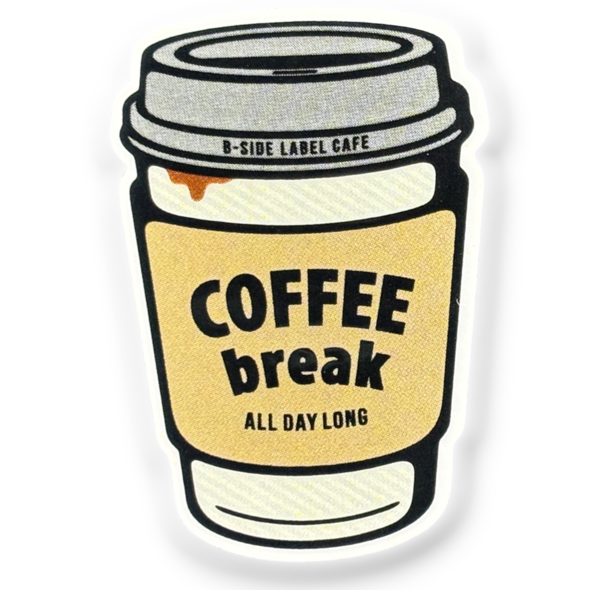Coffee Break Cup ✦ B-Side Label Sticker