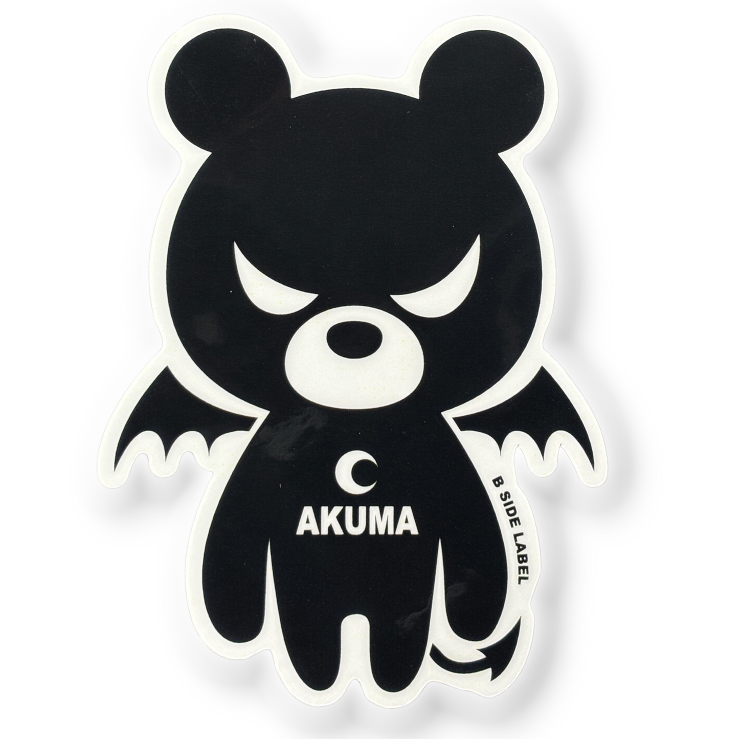Winged Devil Bear ✦ B-Side Label Sticker