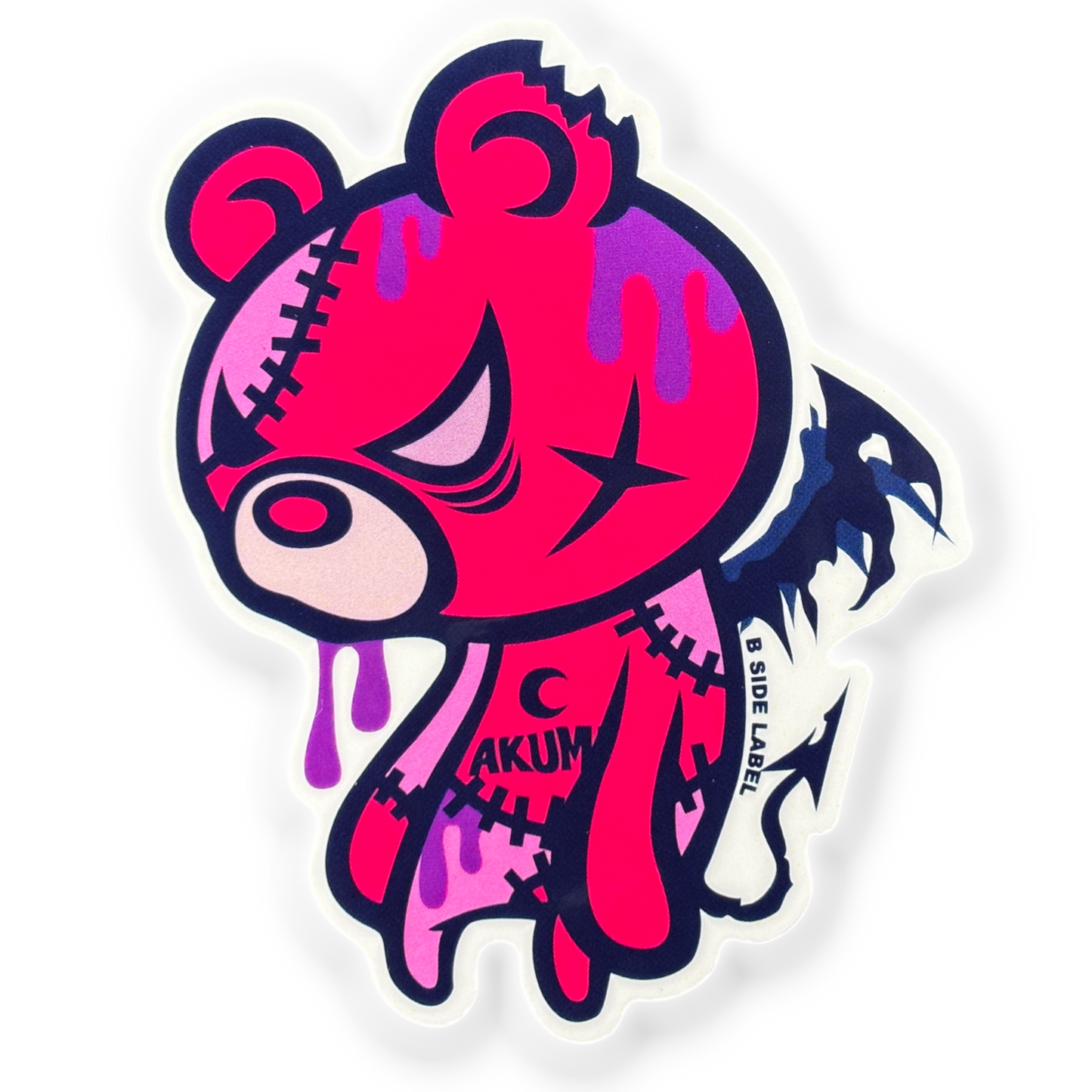 Winged Devil Bear ✦ B-Side Label Sticker