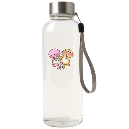 Cute Otter Couple ✦ B-Side Label Sticker