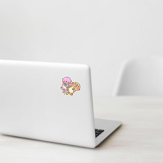 Cute Otter Couple ✦ B-Side Label Sticker