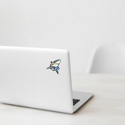 Colorful Galaxy Shark ✦ B-Side Label Sticker