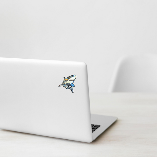 Colorful Galaxy Shark ✦ B-Side Label Sticker