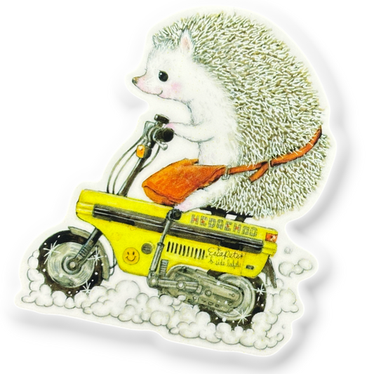 Hedgehog Rider ✦ B-Side Label Sticker