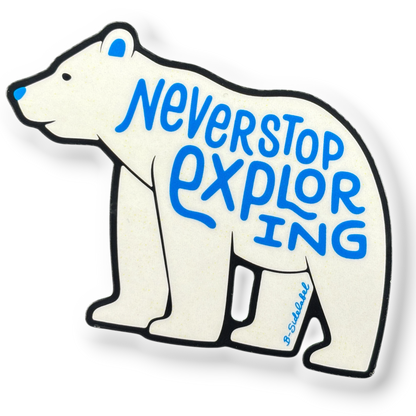Polar Bear Explorer ✦ B-Side Label Sticker