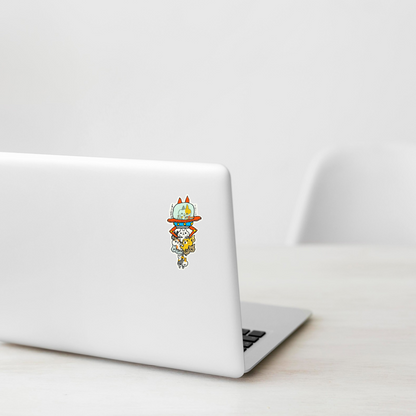 Kitty Cat UFO Abduction ✦ B-Side Label Sticker