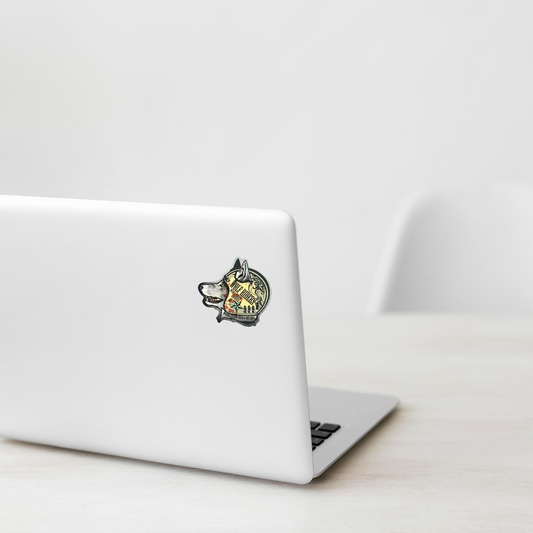 Wild Wolf Biker ✦ B-Side Label Sticker