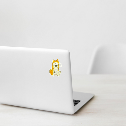 Cute Akita Dog & Rice Ball ✦ B-Side Label Sticker