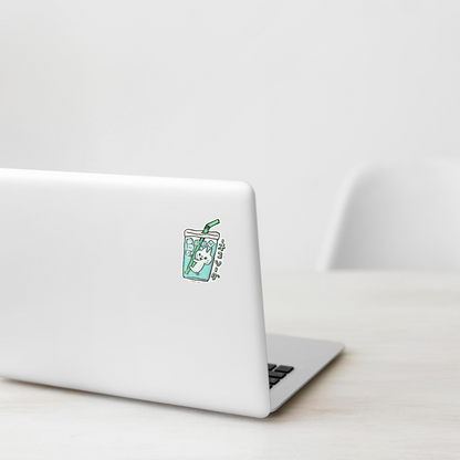 Kitty-Cat Soda Snorkel ✦ B-Side Label Sticker