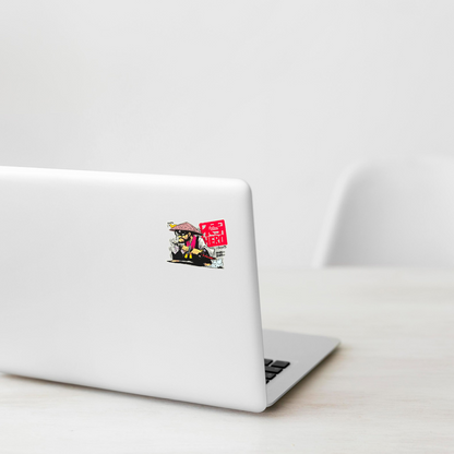 Samurai Hero & Duck ✦ B-Side Label Sticker