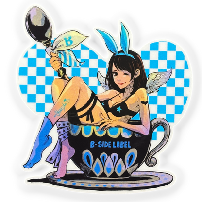 Teacup Bunny Girlie ✦ B-Side Label Sticker