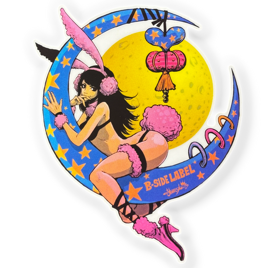 Moon Bunny Girlie ✦ B-Side Label Sticker