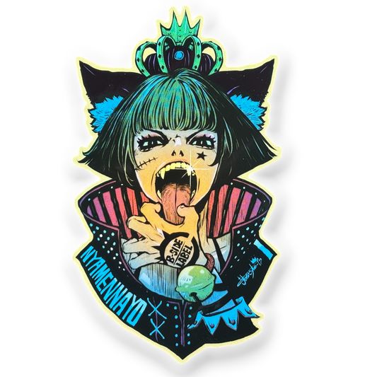 Crazy Cat Queen ✦ B-Side Label Sticker