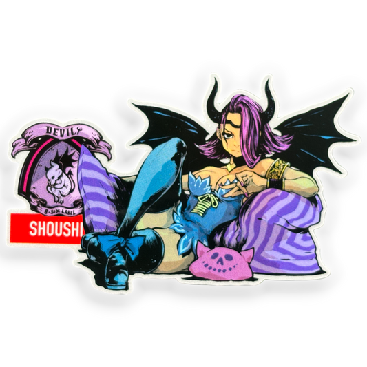 Serious-Face She-Devil ✦ B-Side Label Sticker