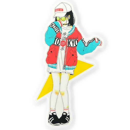 Tokyo Street-Style Girlie ✦ B-Side Label Sticker