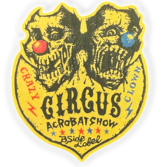 Crazy Circus Clown ✦ B-Side Label Sticker