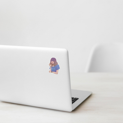 Mellow Vibes Girlie ✦ B-Side Label Sticker
