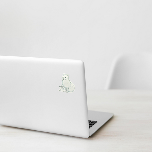 Fluffy Arctic Fox ✦ B-Side Label Sticker