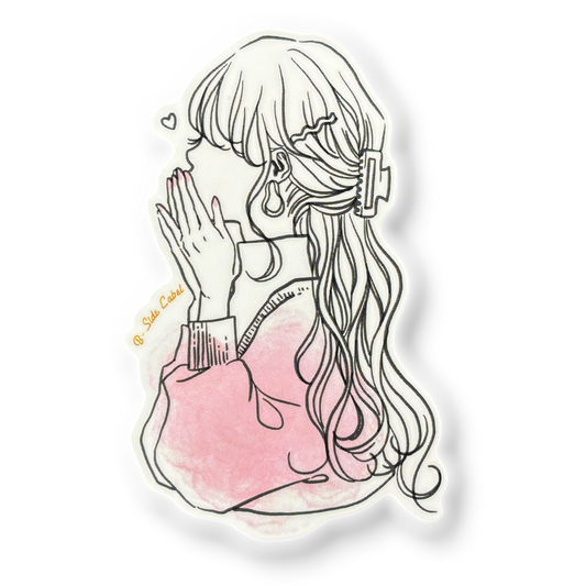 Pink Whispered Elegance ✦ B-Side Label Sticker