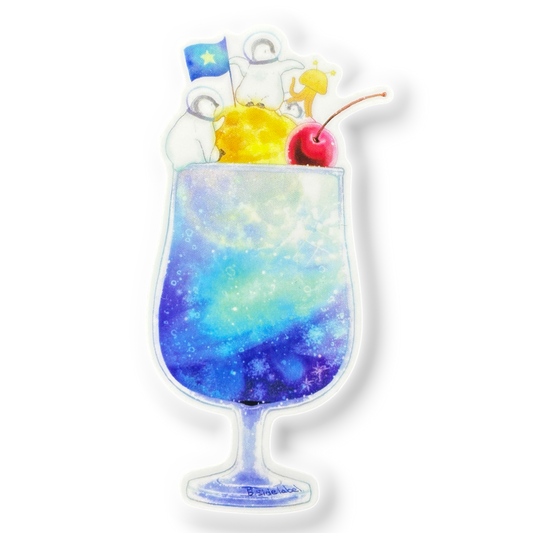 Galaxy Cherry Soda Float ✦ B-Side Label Sticker