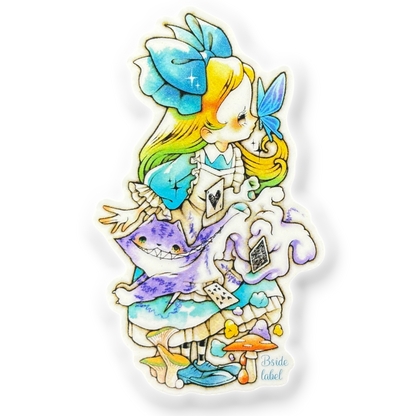 Dreamy Alice & Butterfly ✦ B-Side Label Sticker
