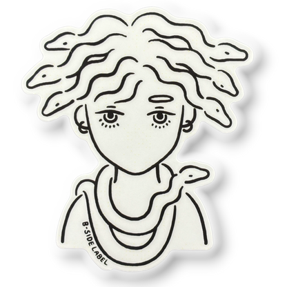 Medusa Black & White ✦ B-Side Label Sticker