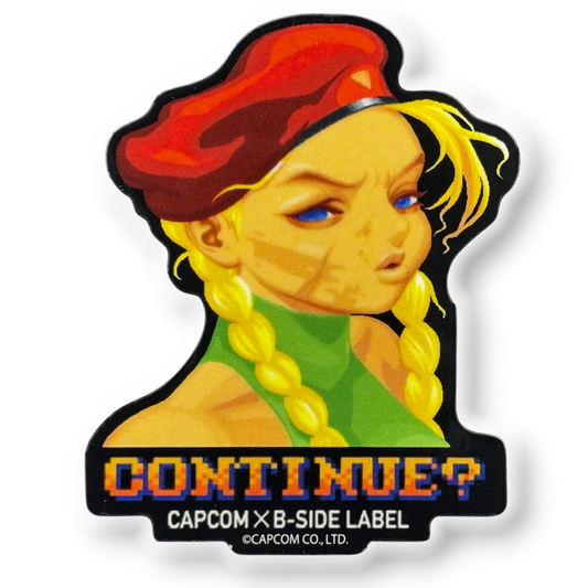 Street Fighter Cammy “Continue?” ✦ B-Side Label Sticker