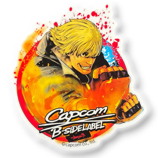 Street Fighter Ken Masters ✦ B-Side Label Sticker