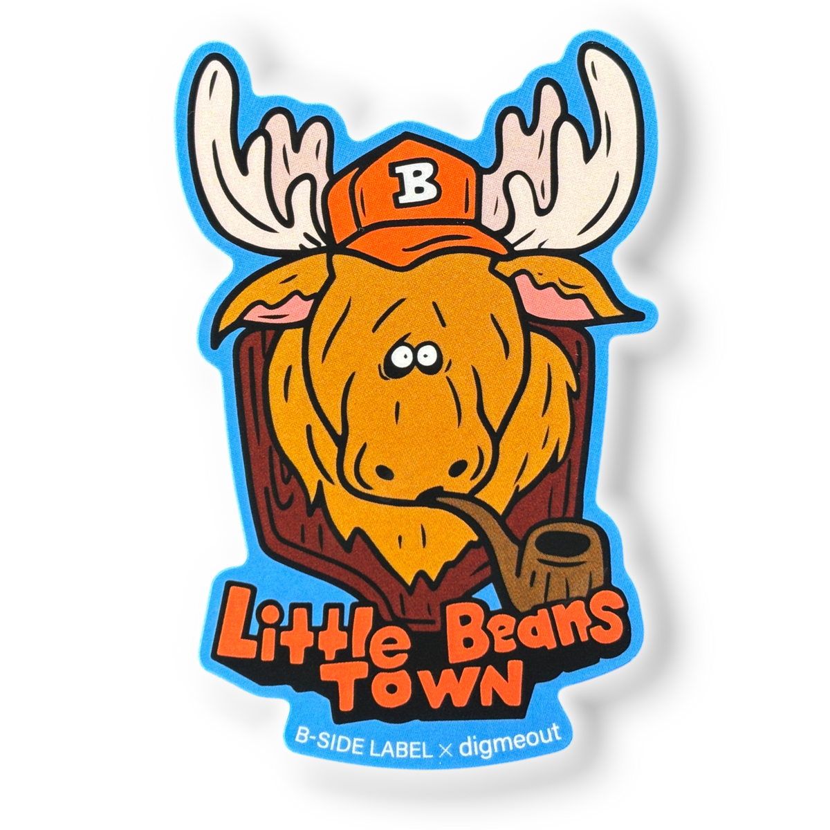 Moose Baseball Cap ✦ B-Side Label Sticker — visually confirmed original from the sticker folder
