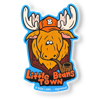 Moose Baseball Cap ✦ B-Side Label Sticker — visually confirmed original from the sticker folder