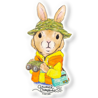 Rabbit Fluffy Camouflage Hat Camper   ✦ B-Side Label Sticker — visually confirmed original from the sticker folder