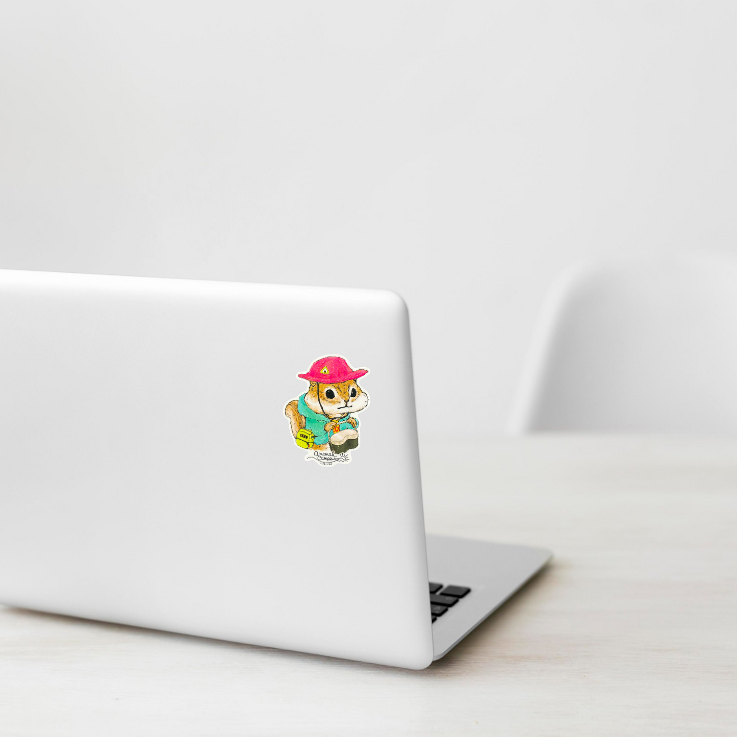 Fluffy Chipmunk Camper  ✦ B-Side Label Sticker