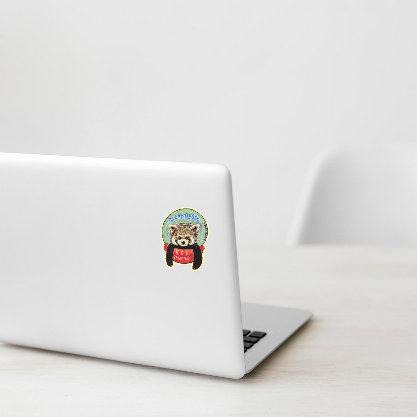 Red Panda Endangered ✦ B-Side Label Sticker