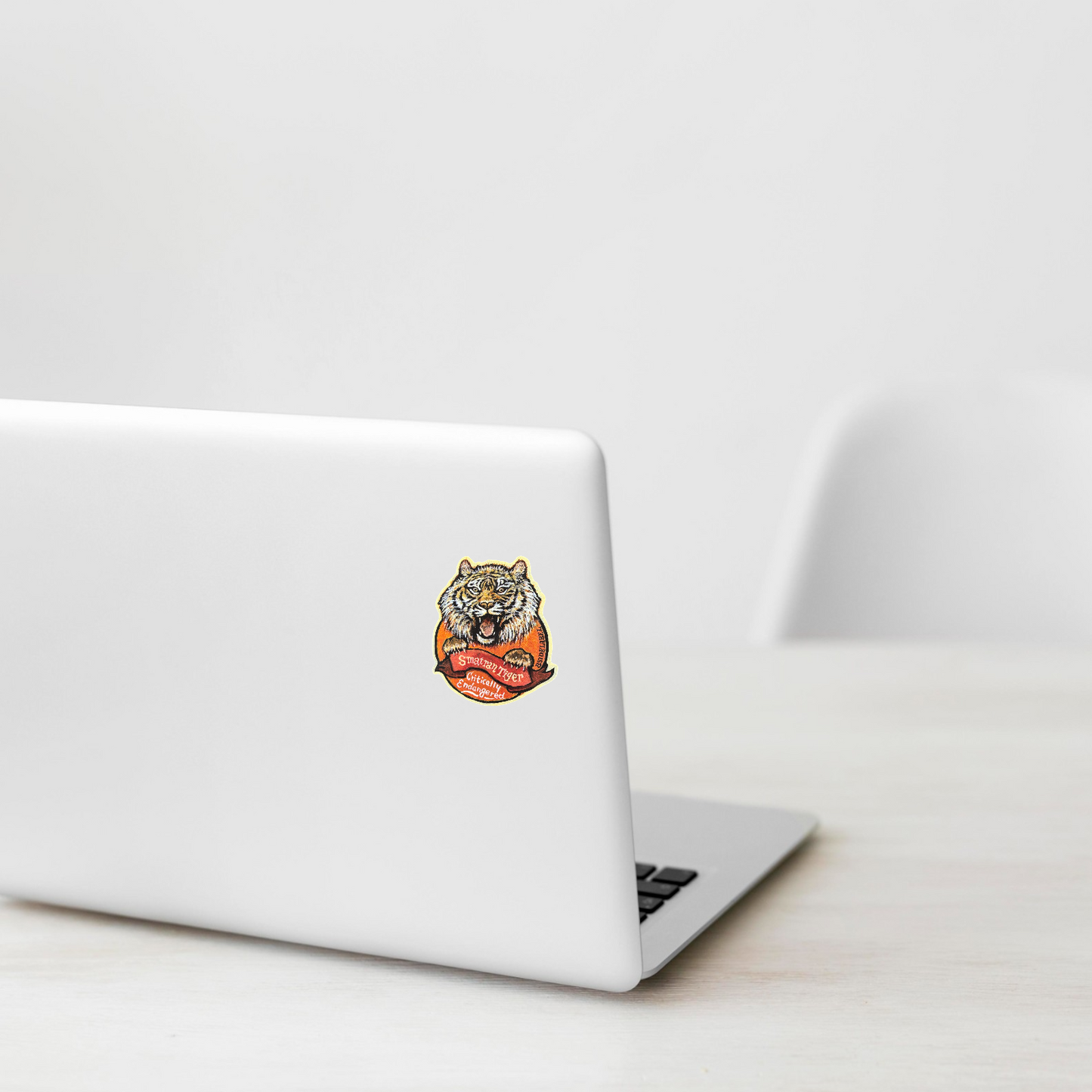 Sumatran Tiger Endangered ✦ B-Side Label Sticker