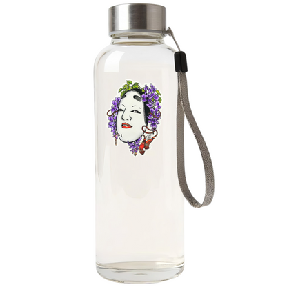 Noh Mask & Wisteria ✦ B-Side Label Sticker