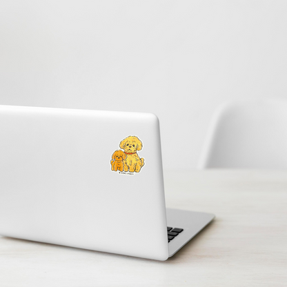 Toy Poodle Duo ✦ B-Side Label Sticker