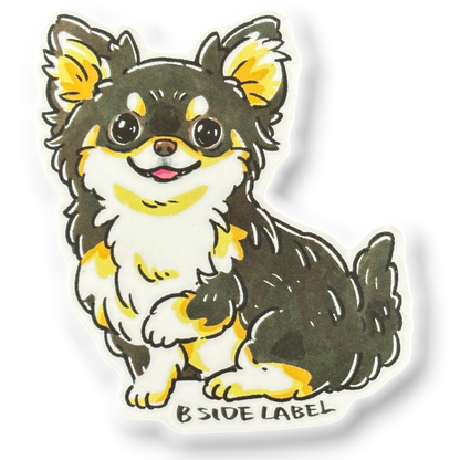 Cute Chihuahua ✦ B-Side Label Sticker — visually confirmed original from the sticker folder
